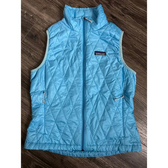 Patagonia Jackets & Blazers - Patagonia Women's Nano Puff Vest Light Blue size Small